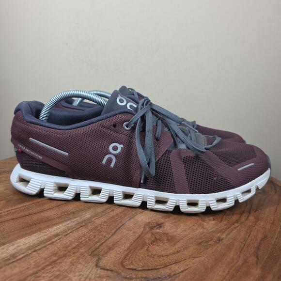On Cloud 5 Ox Shadow Mens Dark Red Size 10.5 Athletic Running Shoes 59.98161 - Picture 1 of 13